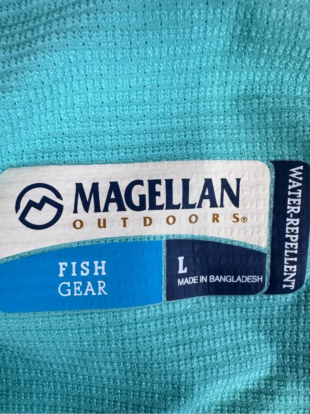 Magellan Outdoors Men’s Large Turquoise Fishing Shorts Water Repellent Cargo